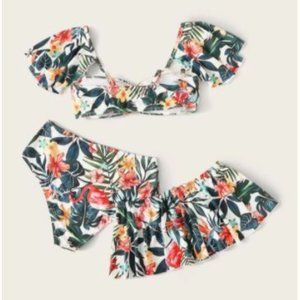 SHEIN Floral 3pc Bikini set